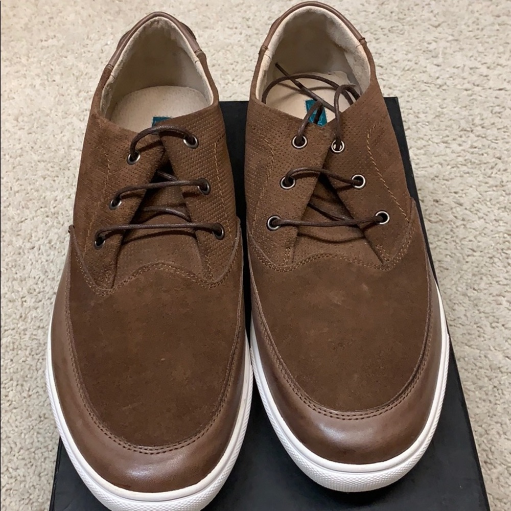 Joe’s jeans suede brown lace-up shoes sz 13
